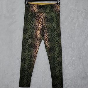 Kismet Snake Print Yoga Leggings Size Medium